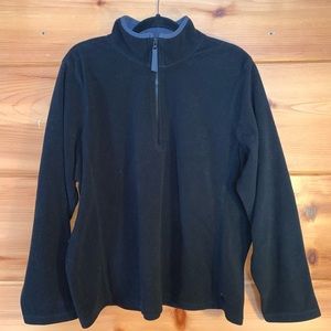 Old Navy Black Fleece 1/4 Zip Pullover 2XL